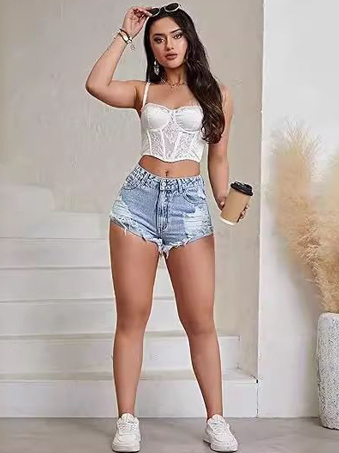 

StyleCast Women Denim Shorts, Blue