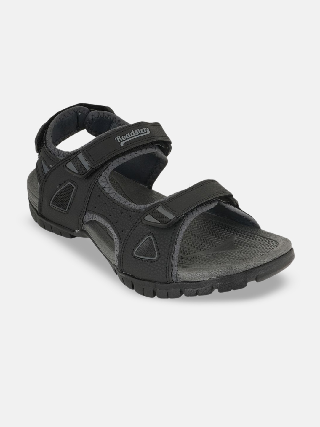 

The Roadster Lifestyle Co Men Sports Sandals, Black