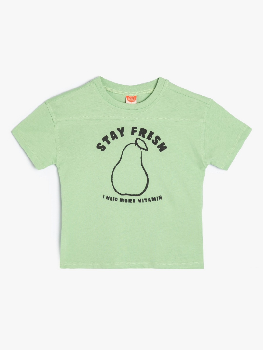 

Koton Boys Graphic Printed Round Neck Cotton T-shirt, Green