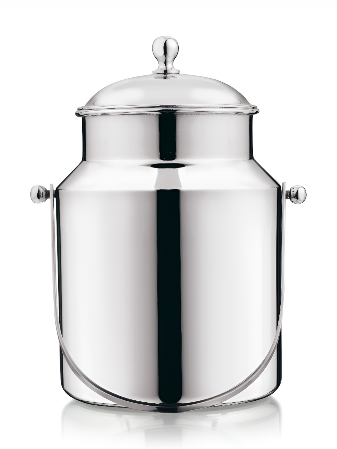 

MUKTI Silver-Toned Stainless Steel Dishwasher Safe Canister Container 3L