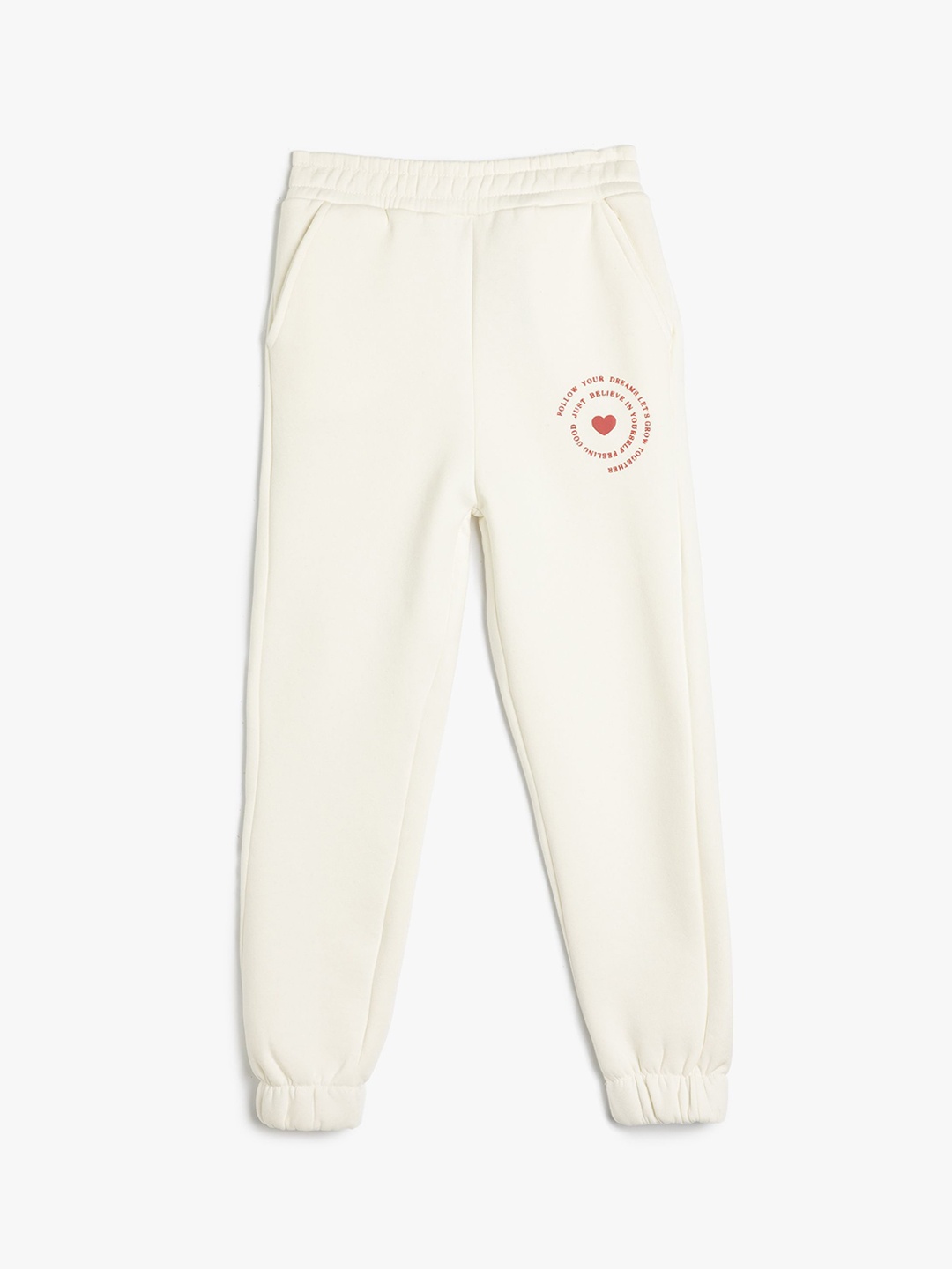 

Koton Girls Mid Rise Jogger, White