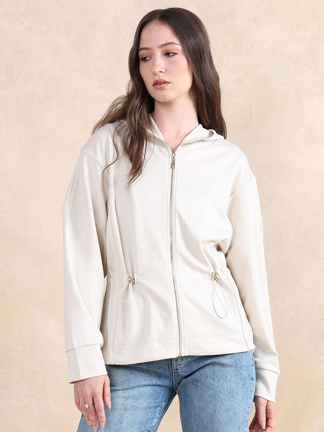 

RAREISM Women Hooded Sweatshirt, Off white