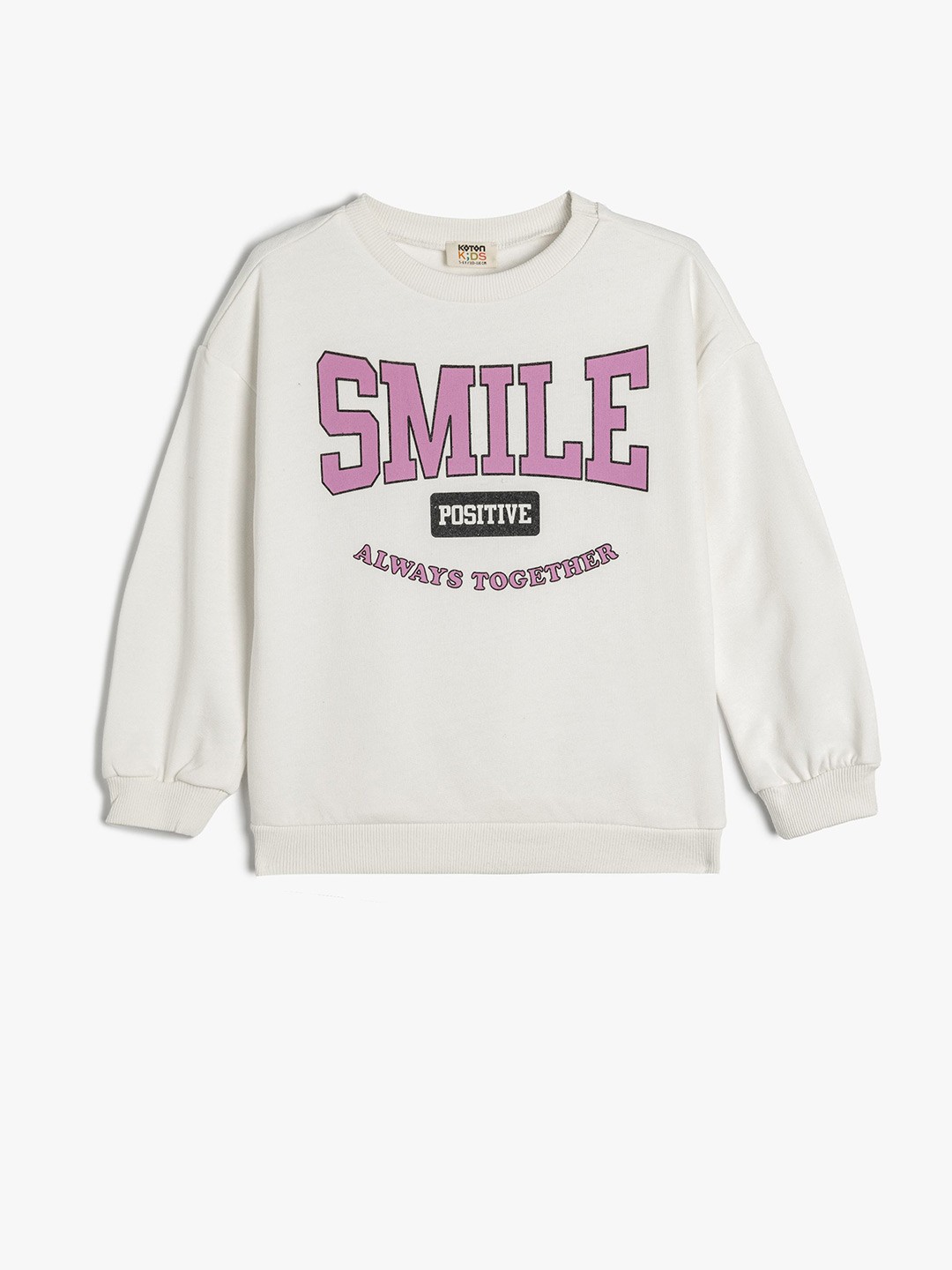 

Koton Girls Printed Sweatshirt, White