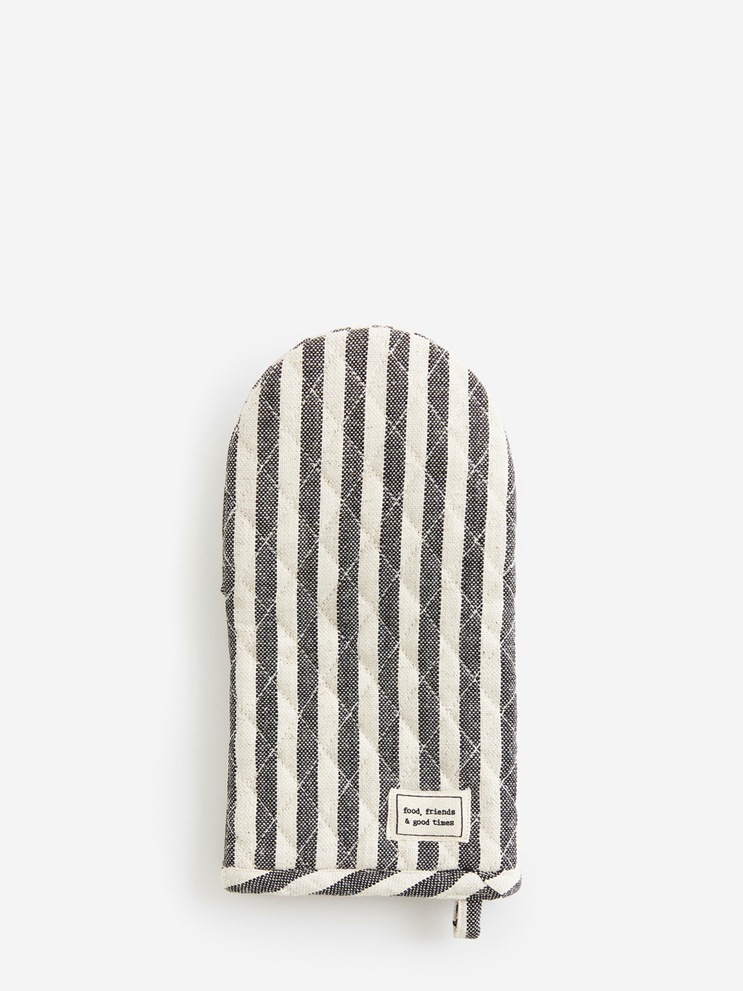 

H&M Grey & Off-White Striped Oven Glove