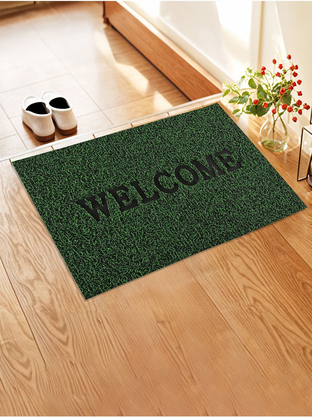 

Kuber Industries Green Printed Anti Slip Doormats
