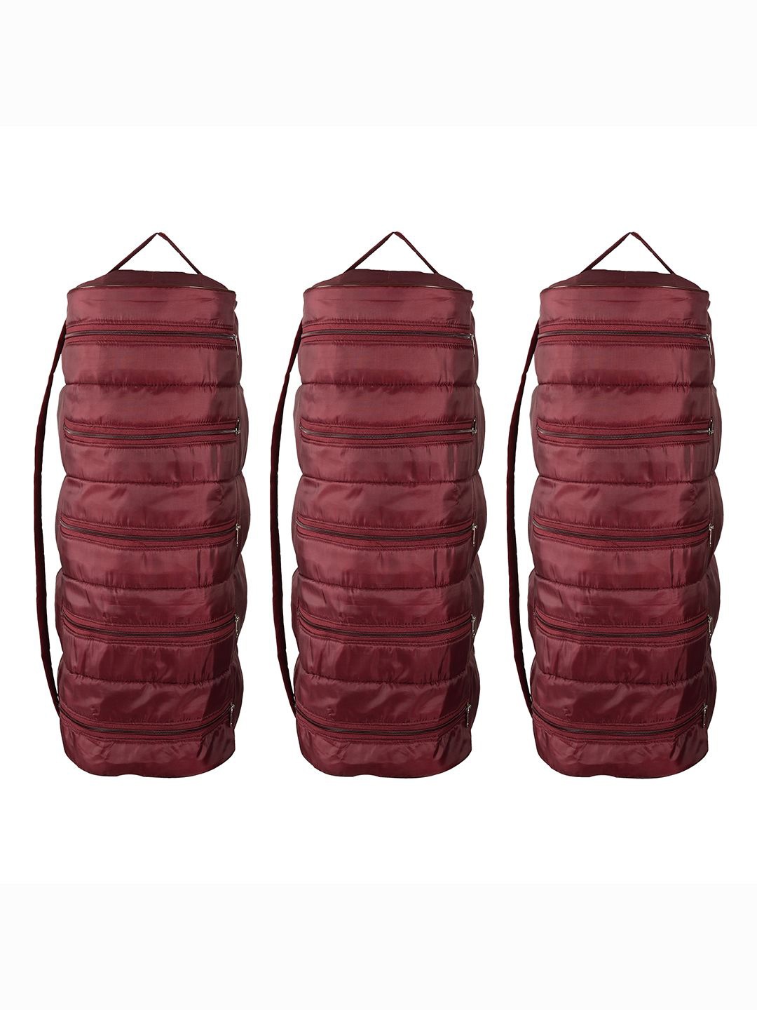 

Kuber Industries Maroon 3 Pieces Water Resistant Shoes Organisers