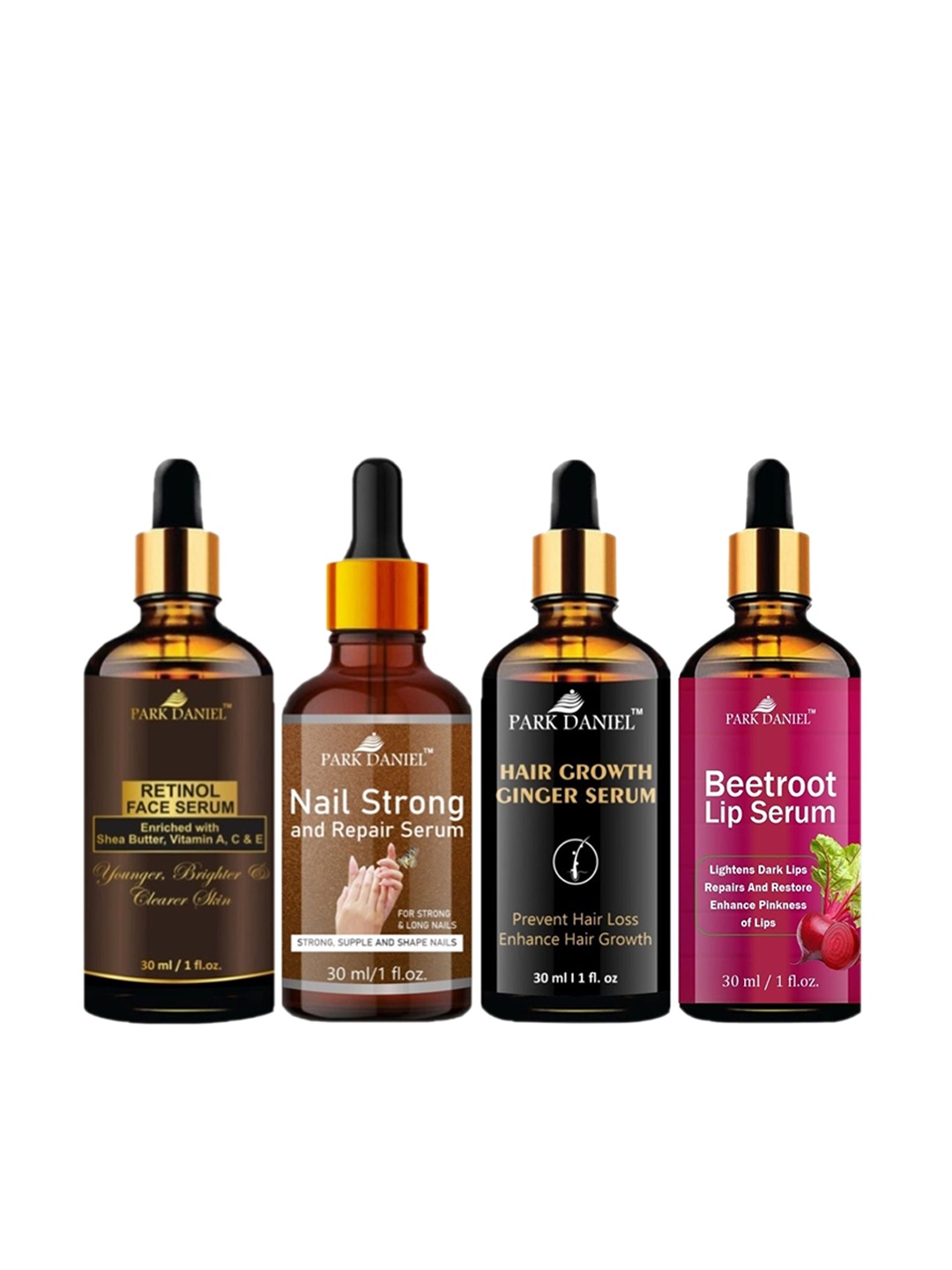 

Park Daniel Set of 4 Serum Combo - 30 ml Each, Multi