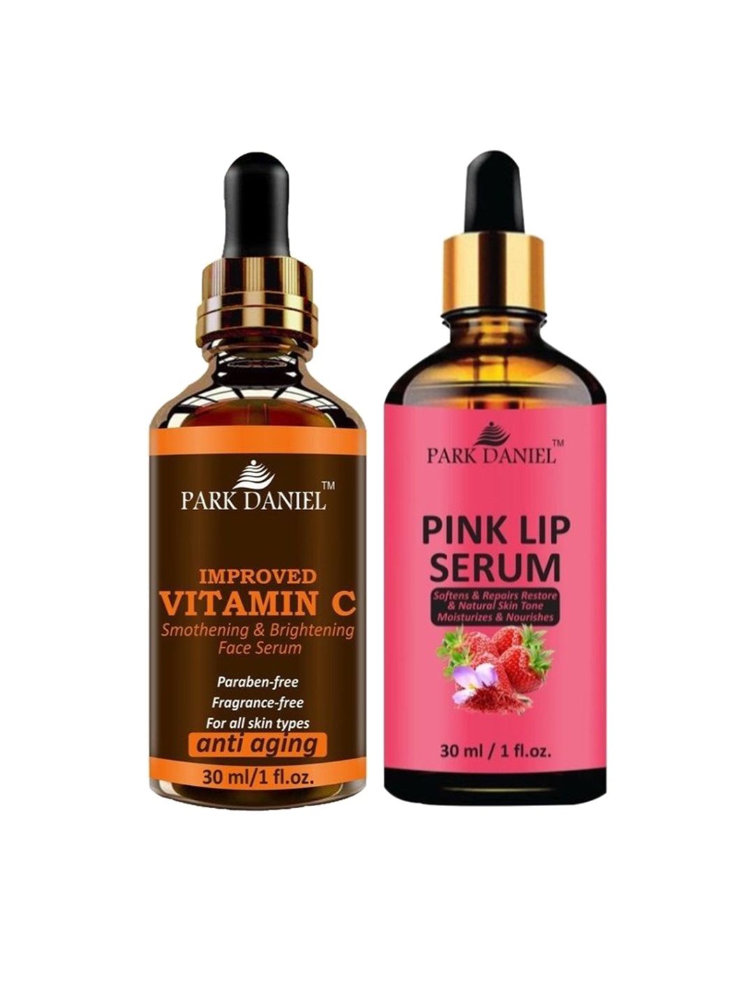 

Park Daniel Set Of 2 Vitamin C Serum With Pink Lip Serum - 30 ml Each, Multi