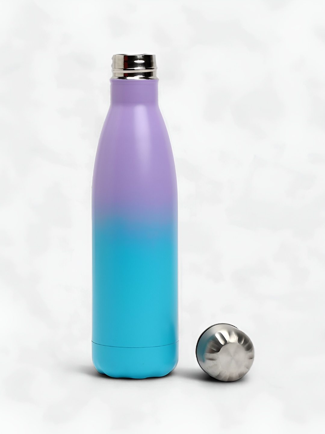 

Bonhomie Blue & Violet Colourblocked Stainless Steel Water Bottle 500 ml