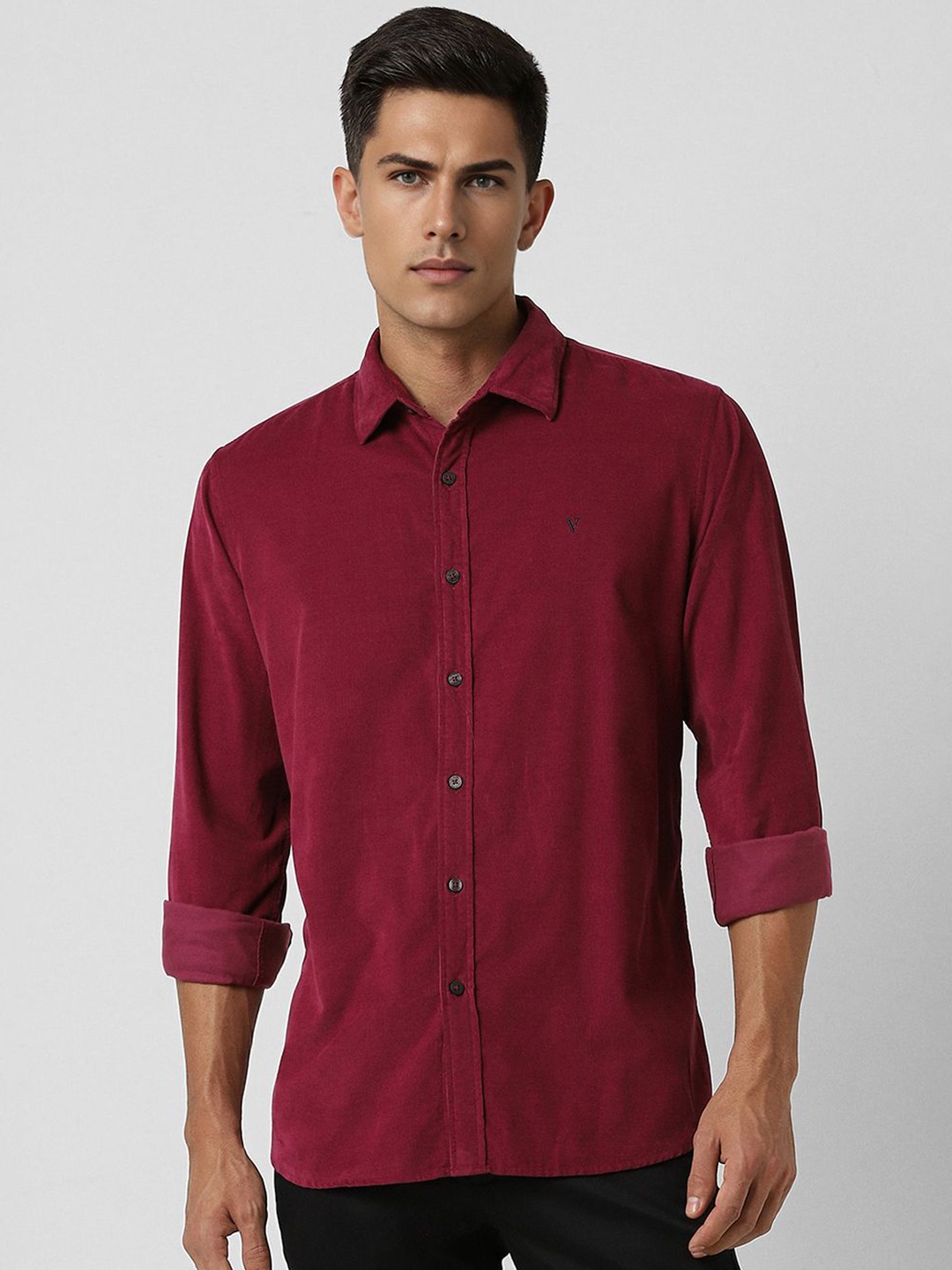 

Van Heusen Sport Men Slim Fit Opaque Casual Shirt, Maroon