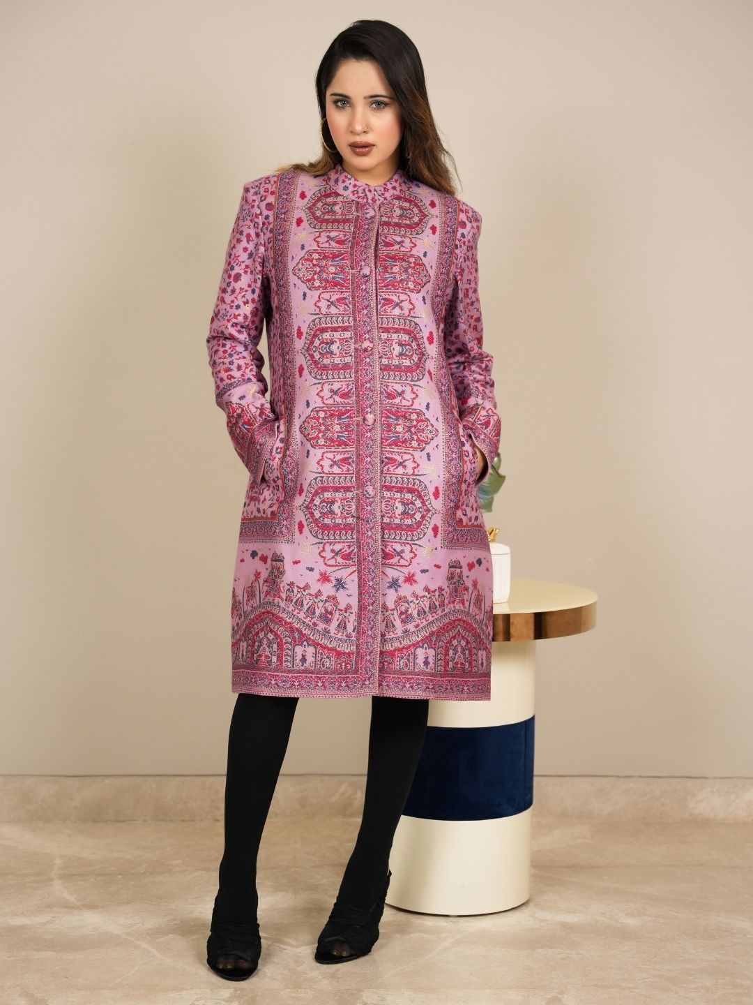 

HOUSE OF KIRNA'S WITH LOGO OF HOK Women Ethnic Motifs Kurta, Lavender