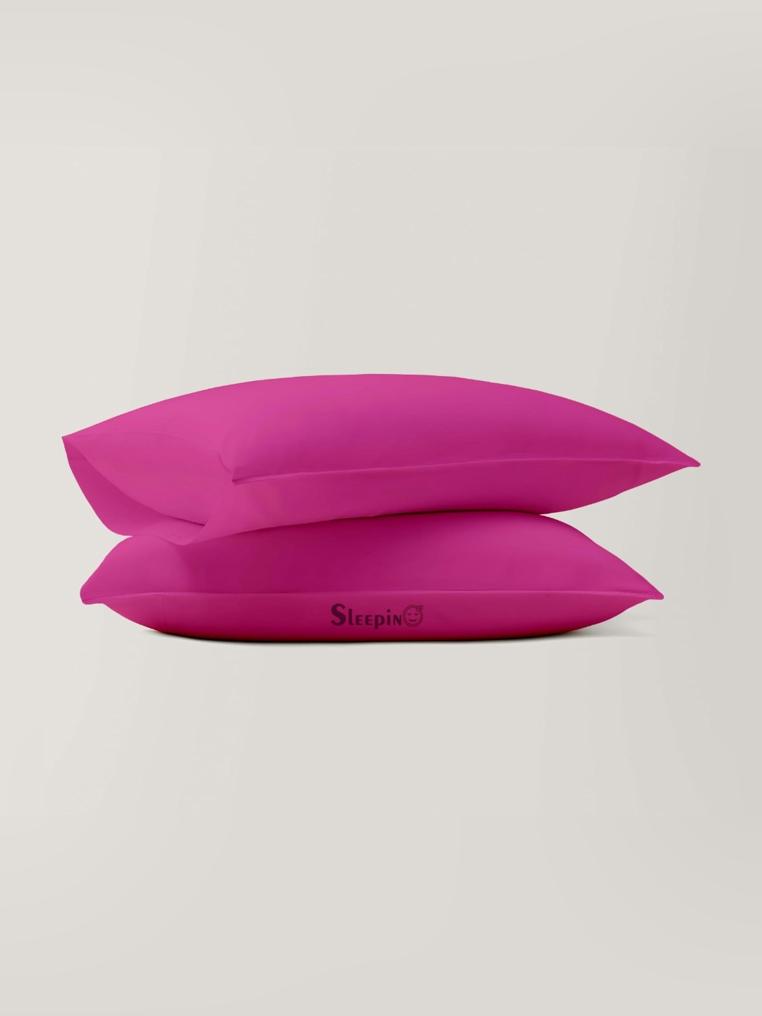 

Sleepino Pink 2 Pieces Pure Cotton Rectangle Pillow Covers