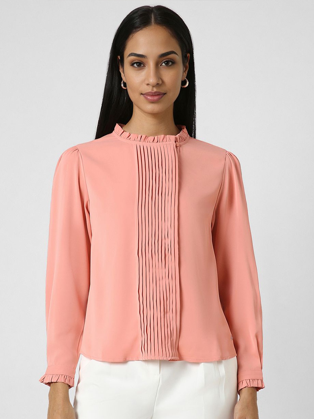 

Van Heusen Woman Women Opaque Formal Shirt, Peach