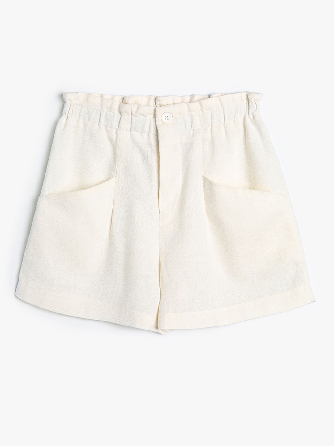 

Koton Girls Linen Shorts, Yellow