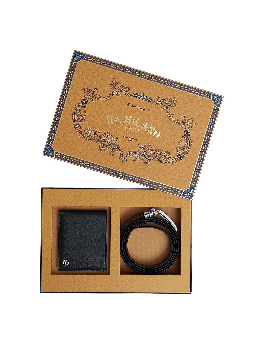

Da Milano Men Accessory Gift Set of, Black