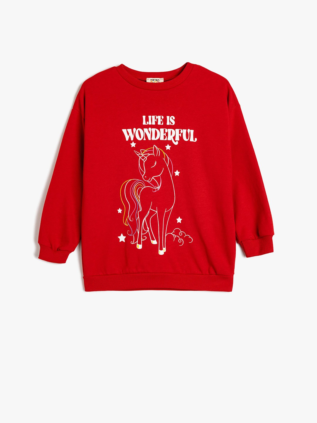 

Koton Girls Printed Sweatshirt, Pink