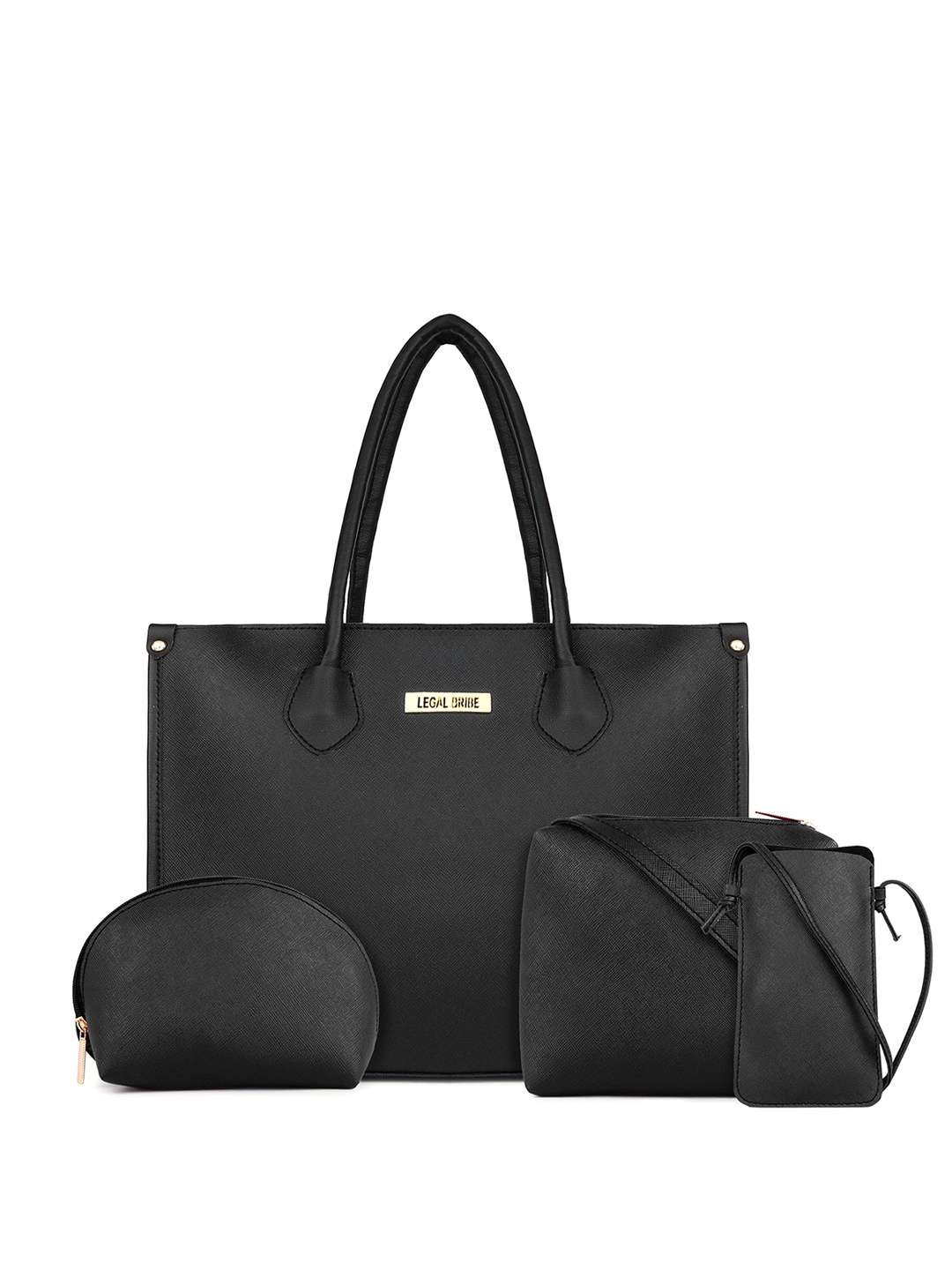 

LEGAL BRIBE PU Tote Bag, Black