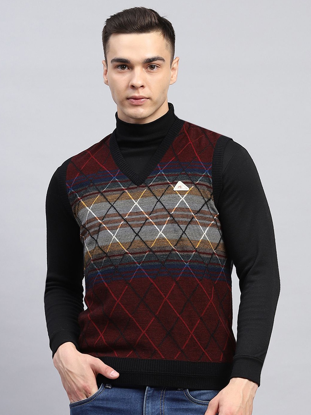 

Monte Carlo Men Woollen Pullover, Maroon
