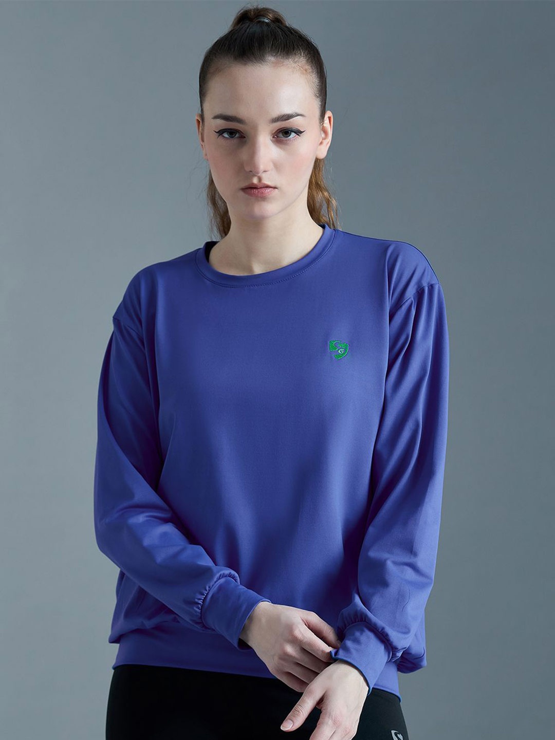 

SG Women Casual Long Sleeves Sweatshirt, Blue