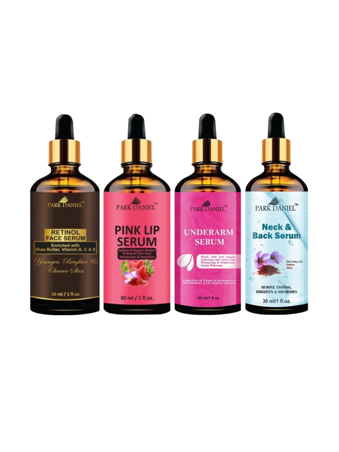

Park Daniel Set Of 4 Serum Combo - 30 ml Each, Multi