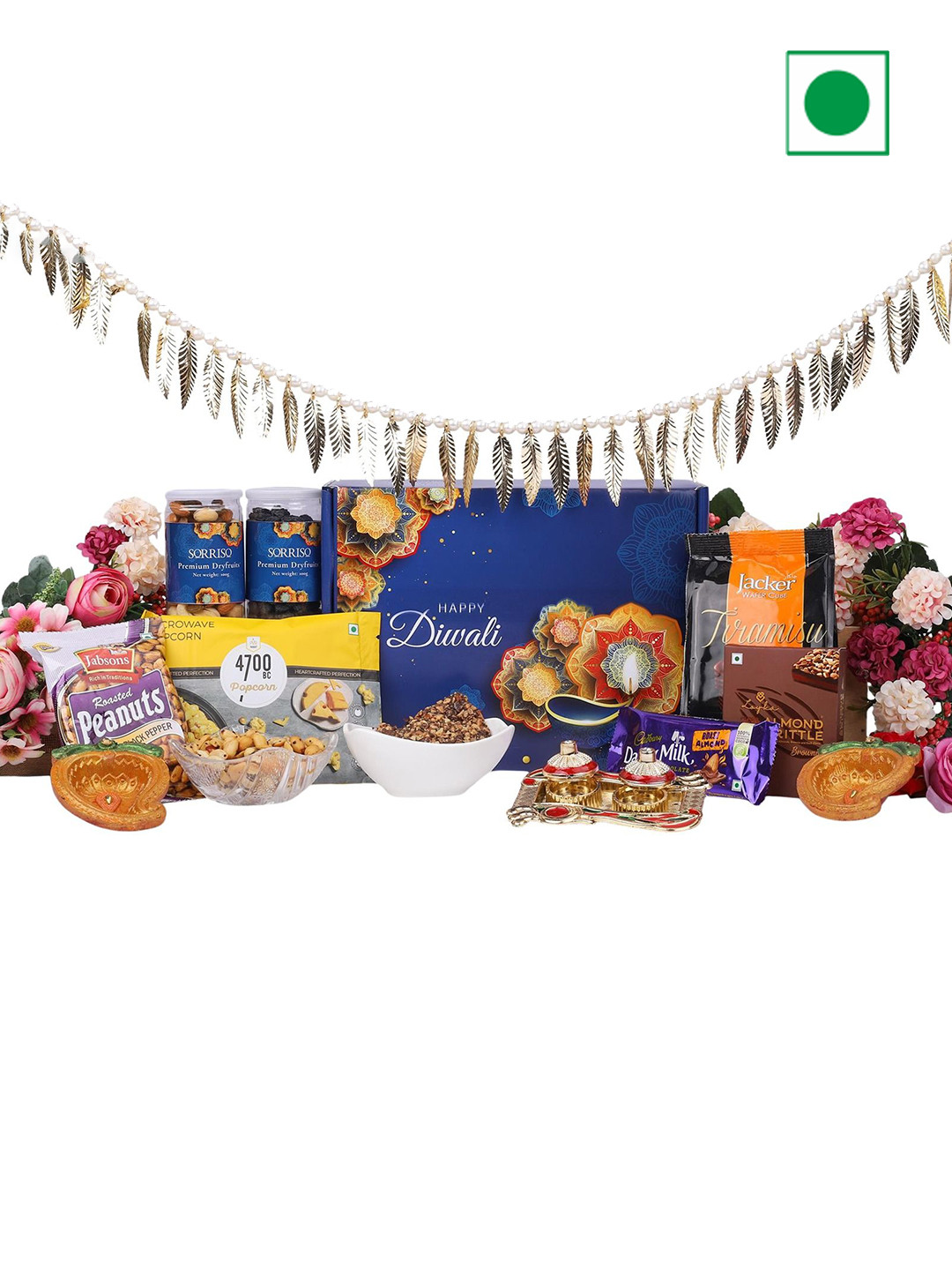 

The Gift Tree Festive Diwali Assorted Employee & Staff Family Goodies Hamper Gifts, Red