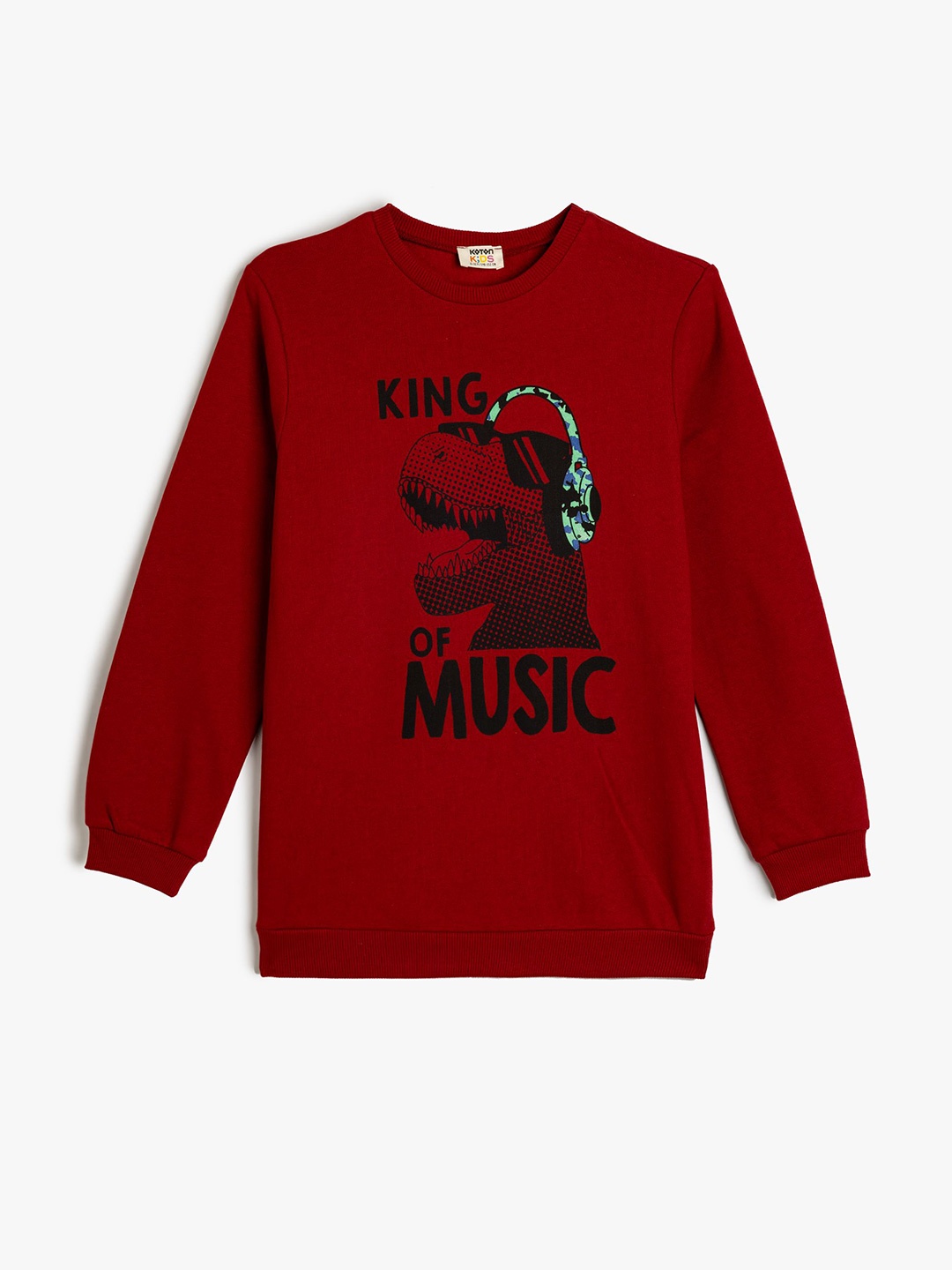 

Koton Boys Printed Sweatshirt, Turquoise blue