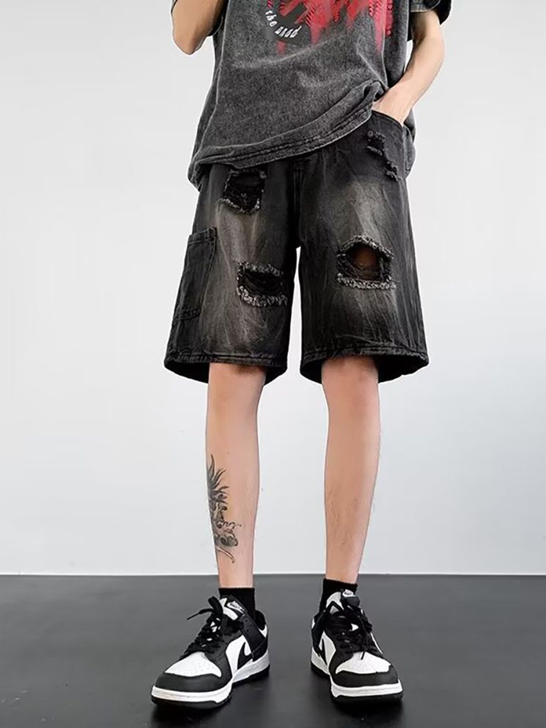

StyleCast x Revolte Men Shorts, Black