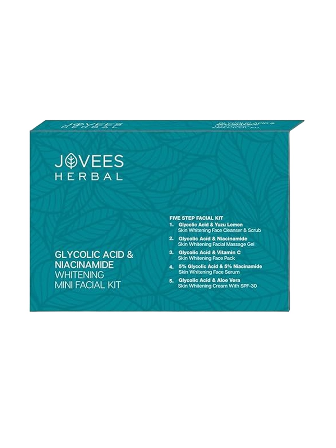 

Jovees 5 Step Glycolic Acid & Niacinamide Whitening Mini Facial Kit, Teal
