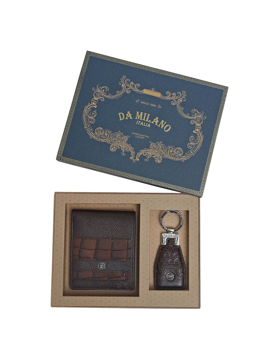 

Da Milano Men Accessory Gift Set of, Brown