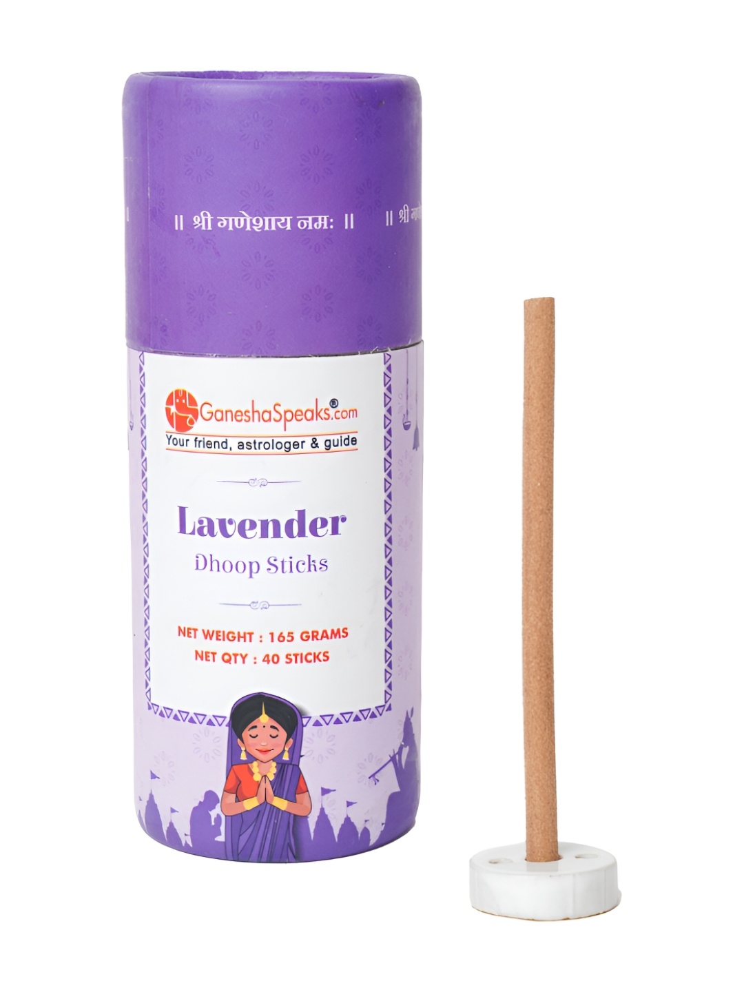 

GaneshaSpeaks Blue 40 Pieces Wood Lavender Dhoop Sticks