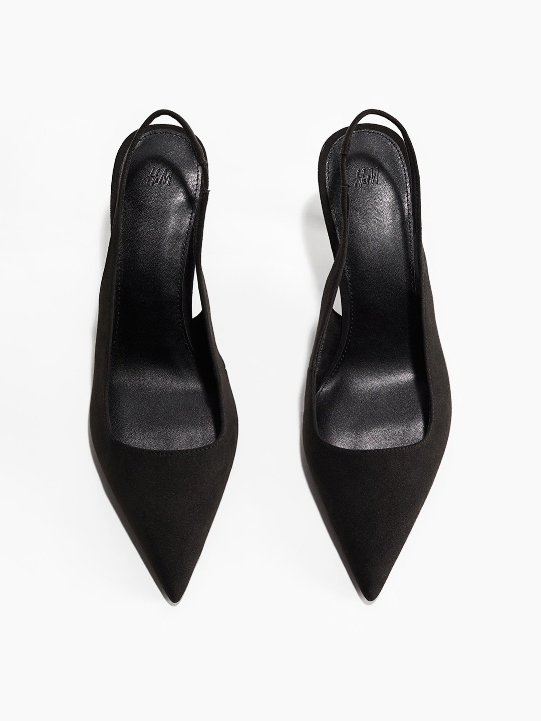 

H&M Women Pointed Slingback Court Shoes, Black