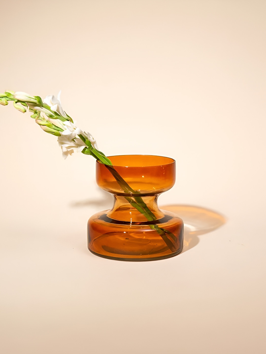 

Clovefry Brown Abstract Shaped Glass Vase