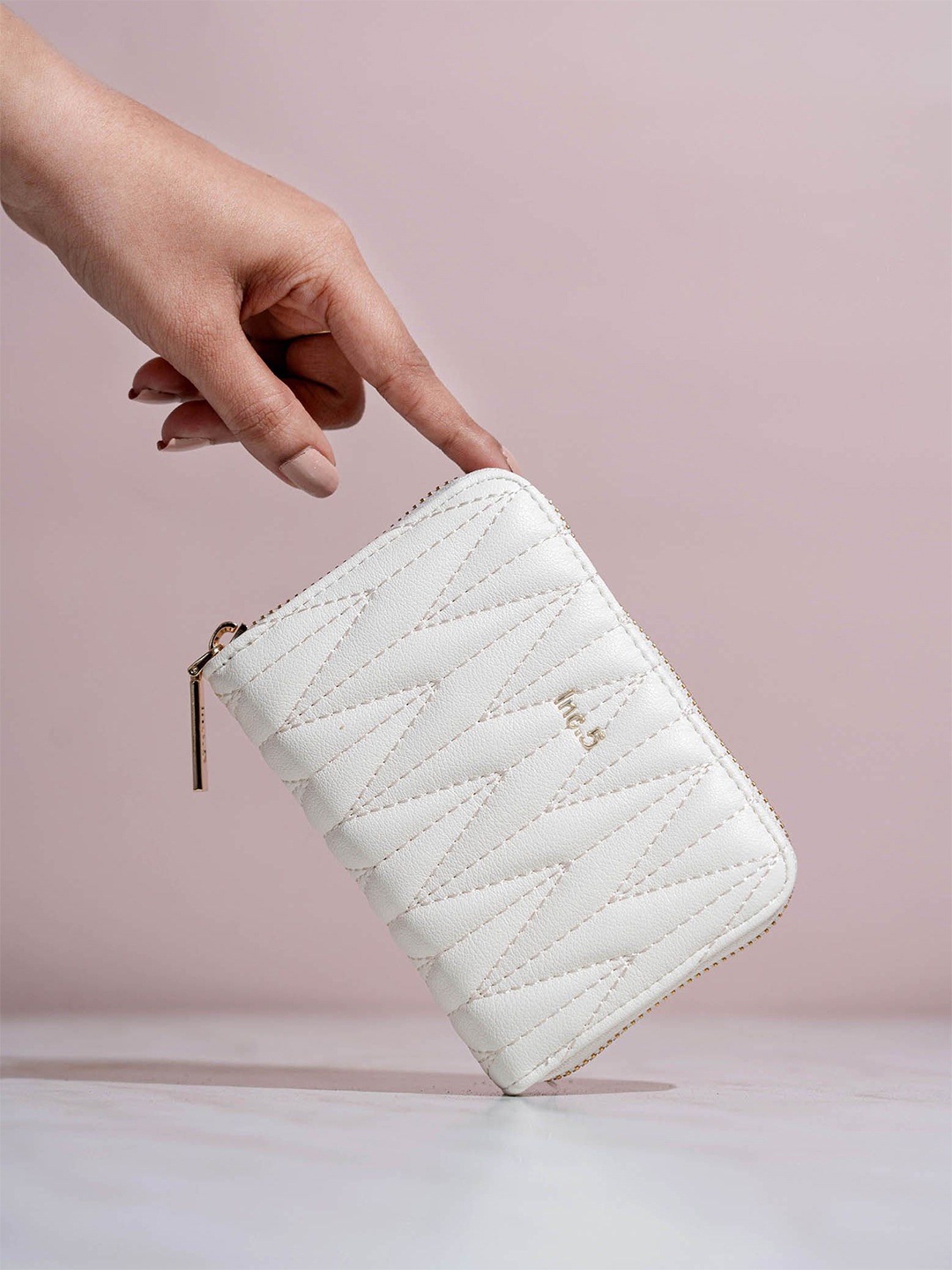 

Inc 5 Textured Purse Clutch, White