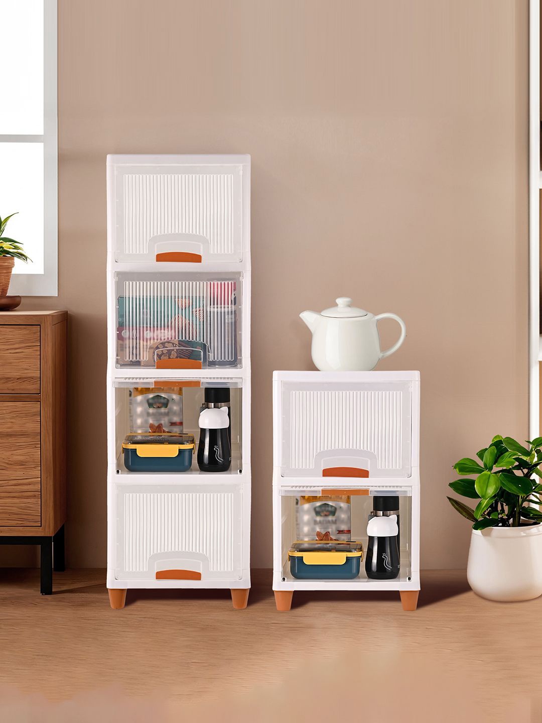 

Kuber Industries Transparent 6 Units Reusable Drawer Organisers