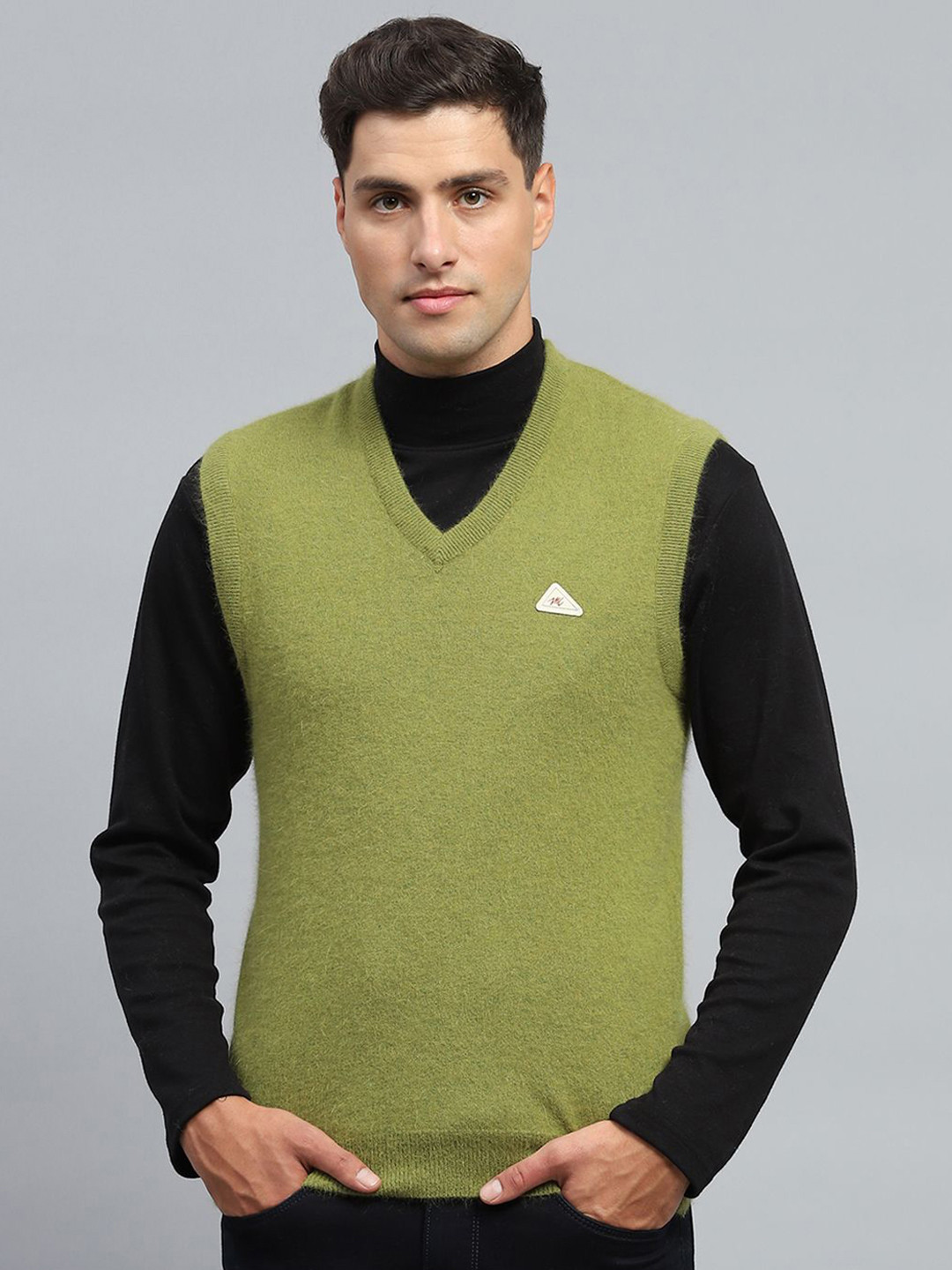 

Monte Carlo Men Woollen Pullover, Green
