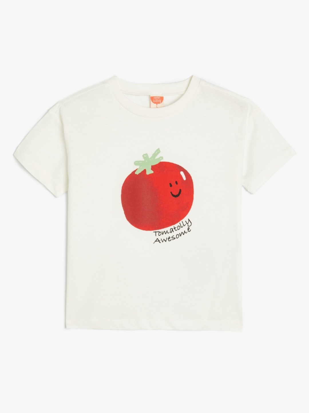

Koton Boys Graphic Printed Round Neck Cotton T-shirt, White
