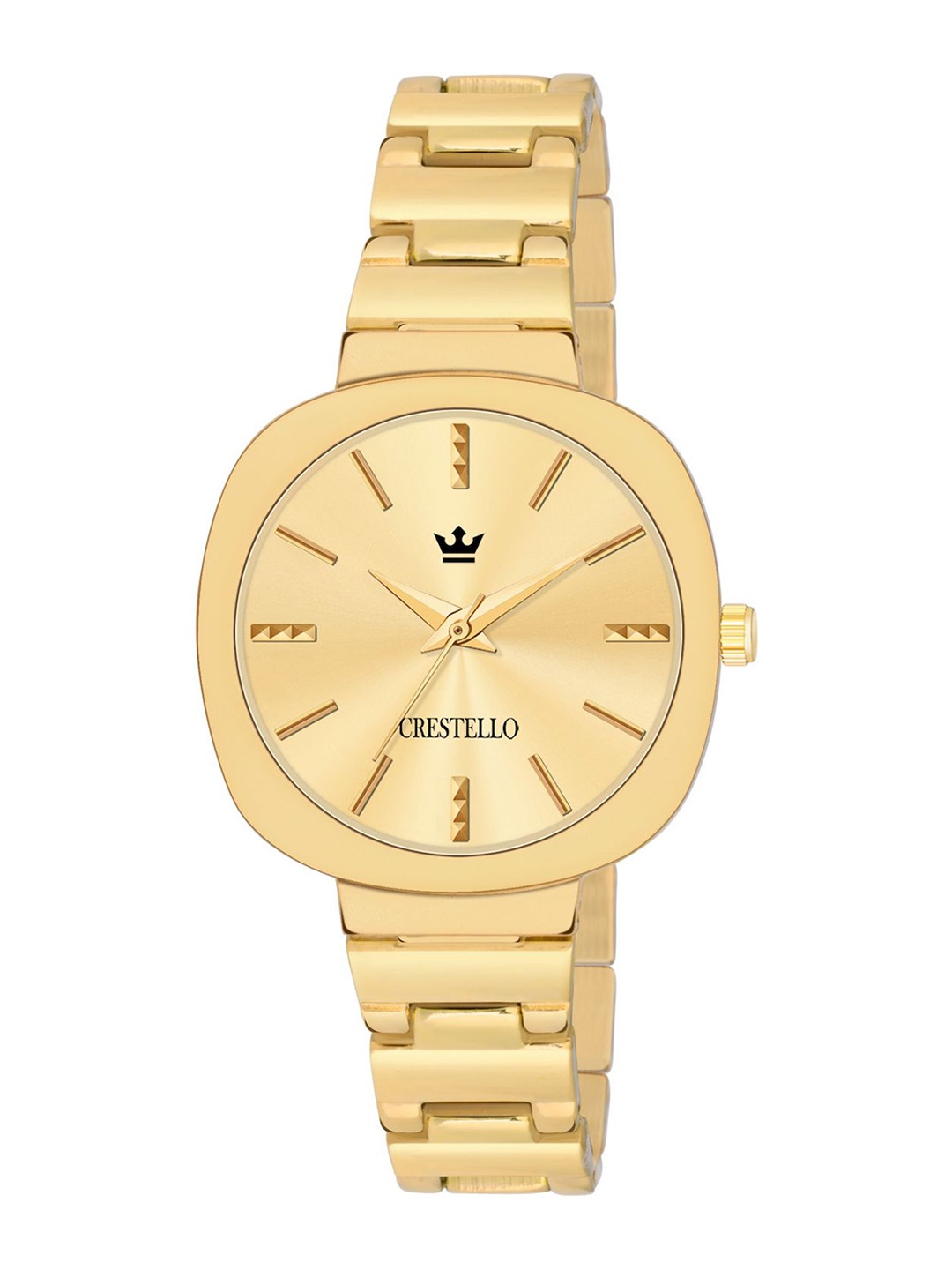 

CRESTELLO Women Dial & Straps Analogue Watch CR-JWL168-GLD, Gold