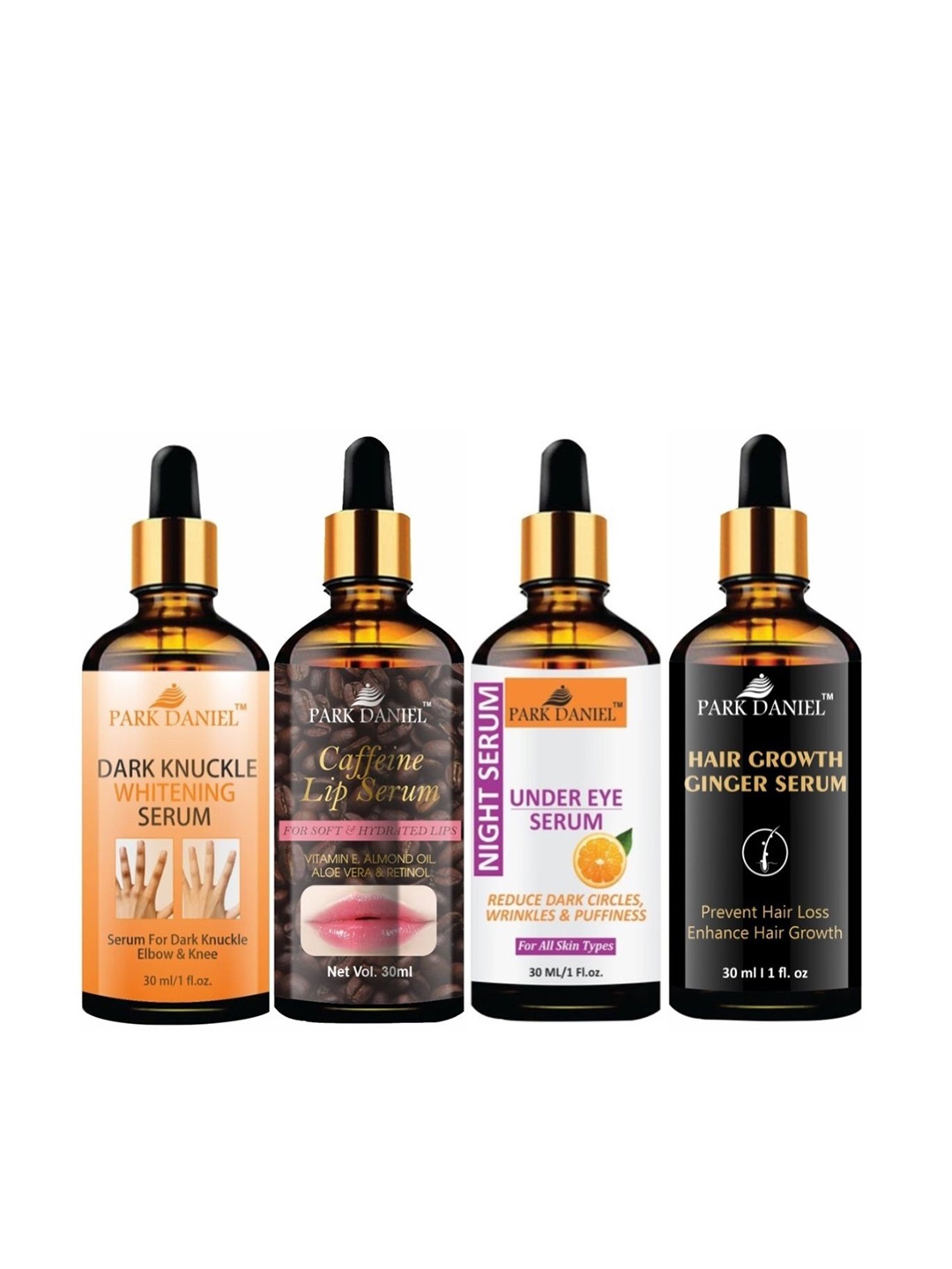 

Park Daniel Set of 4 Serum Combo - 30 ml Each, Multi