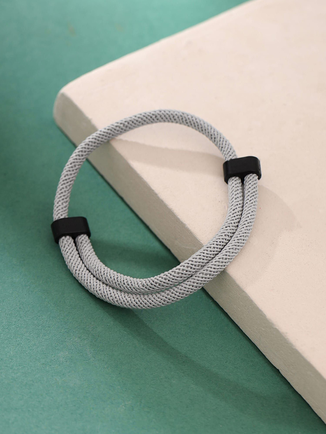 

Yellow Chimes Adjustable Wraparound Bracelet, White