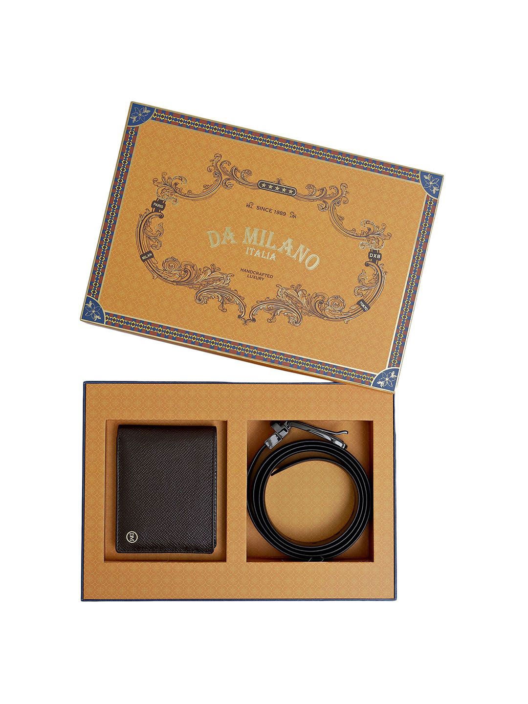 

Da Milano Men Accessory Gift Set of, Brown