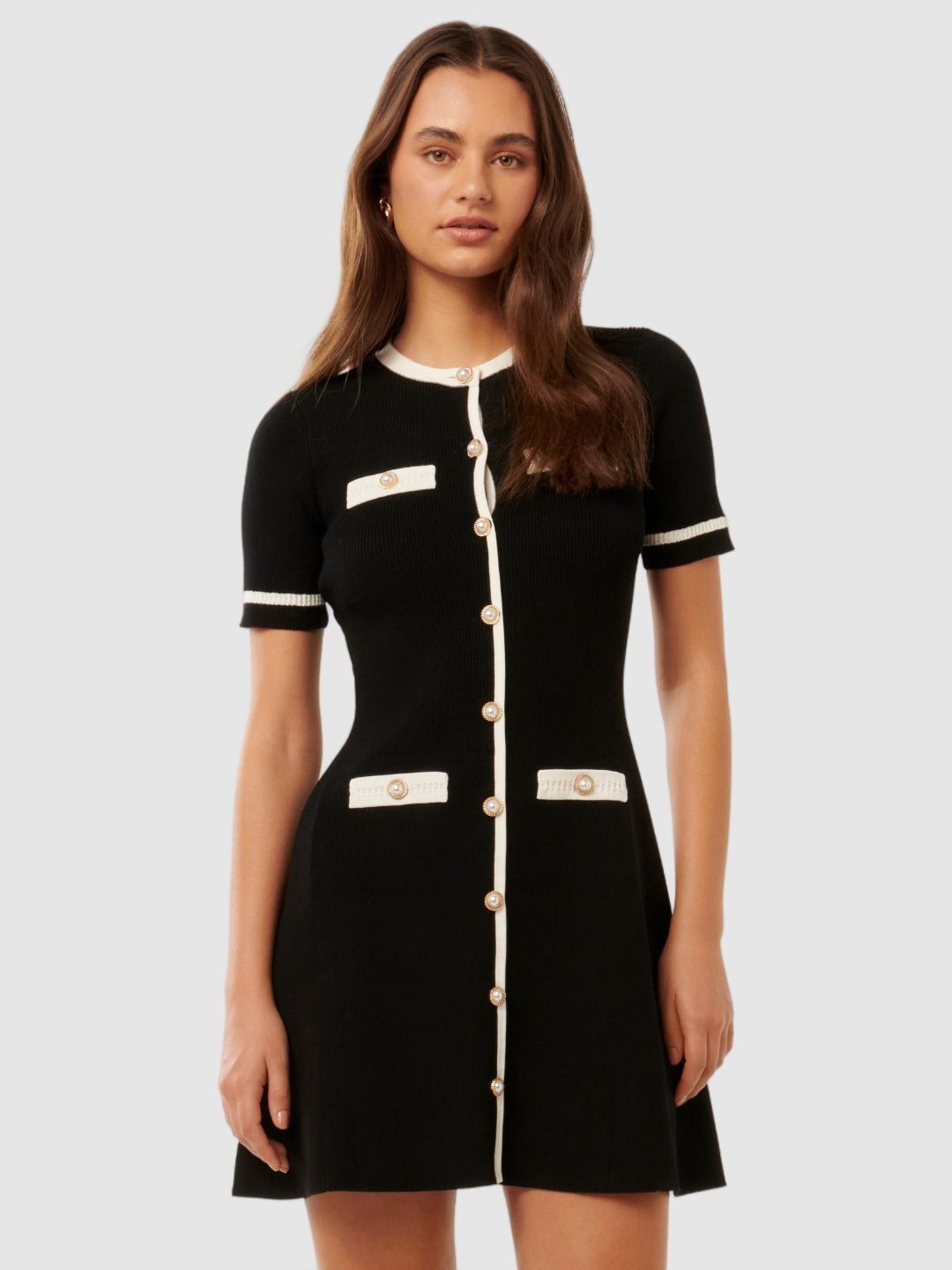 

Forever New A-Line Mini Dress, Black