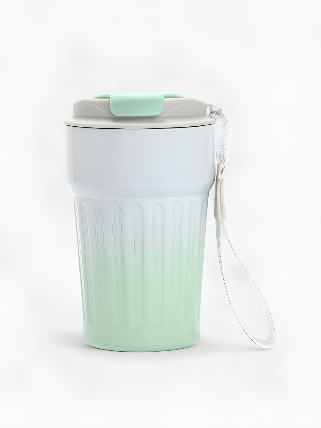 

Bonhomie The Ombre Green Single Stainless Steel Smart Vacuum Water Bottle 400 ml