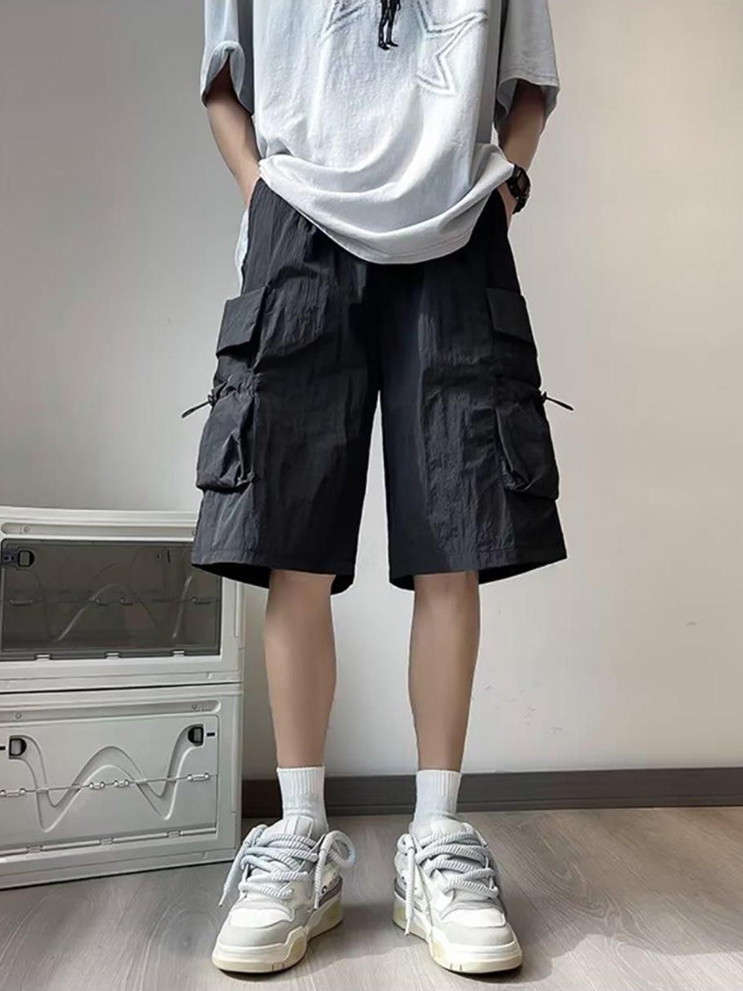 

StyleCast x Revolte Men Shorts, Black