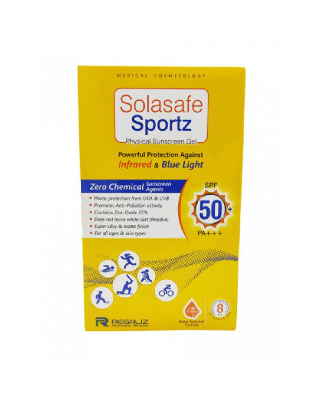 

REGALIZ Solasafe Sportz SPF 50 Sunscreen- 50 gm, White