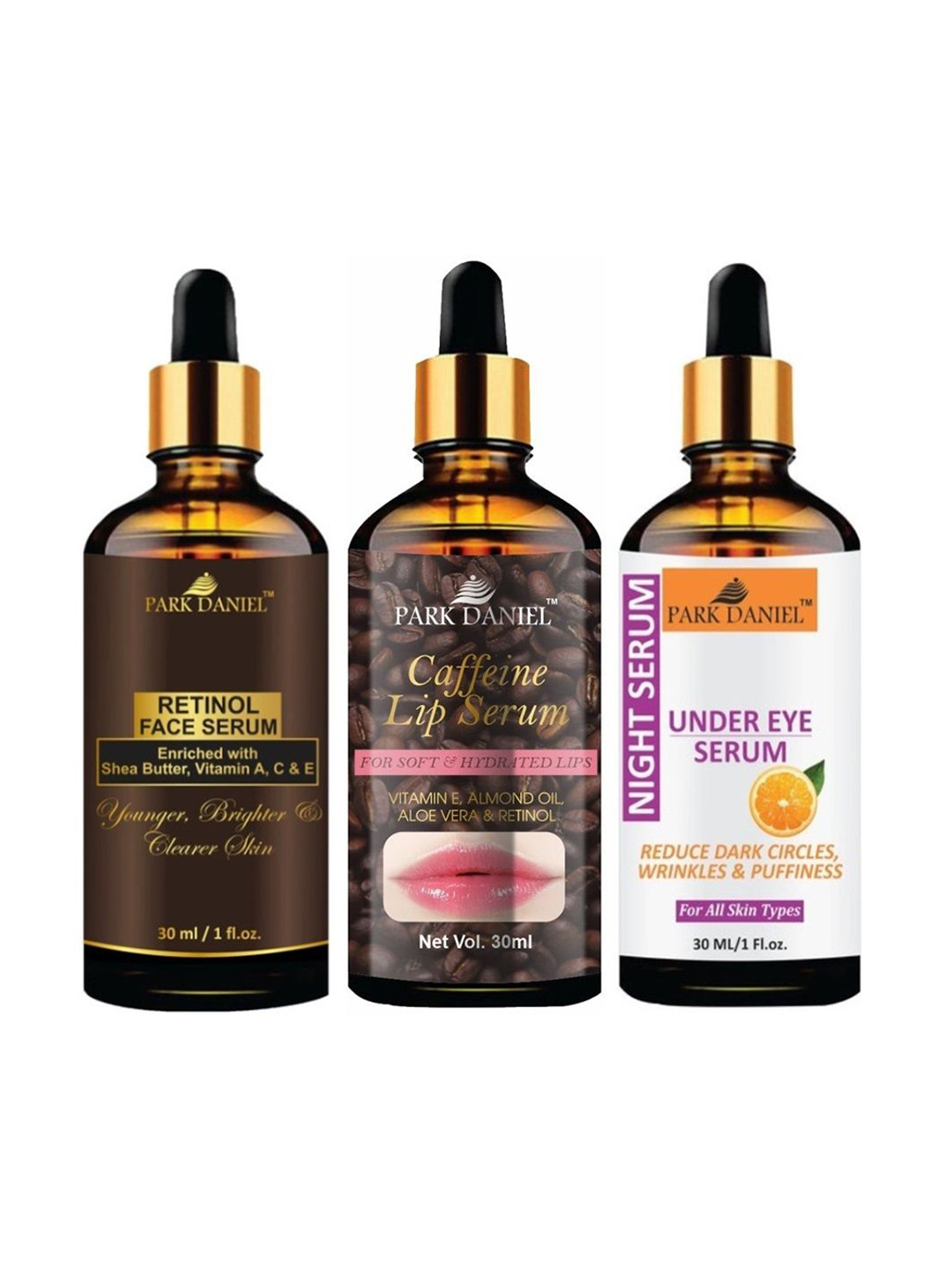 

Park Daniel Set Of 3 Serum Combo - 30 ml Each, Multi