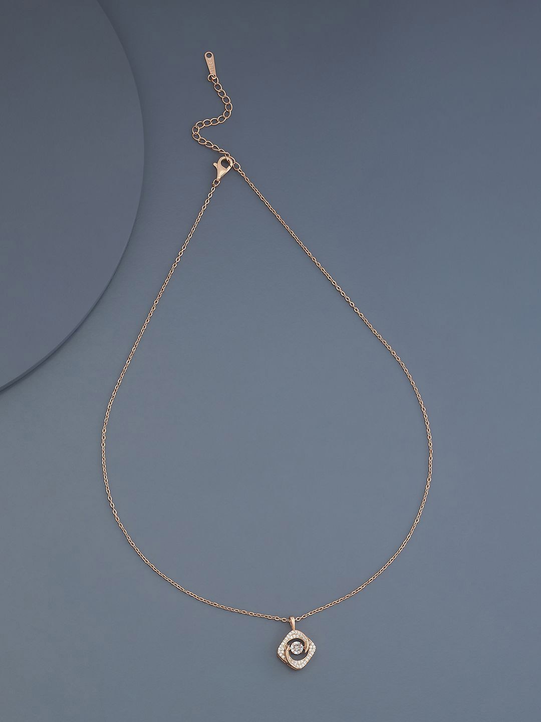 

Kushal's Fashion Jewellery Rose Gold-Plated Cubic Zirconia Statement Necklace