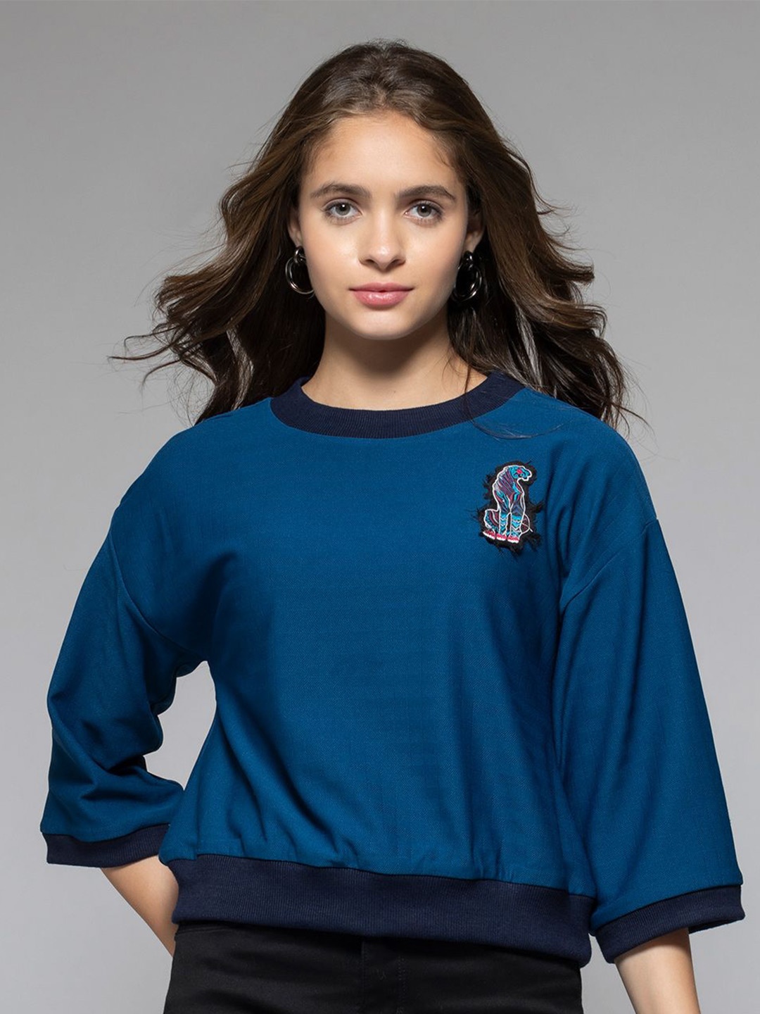 

SHAYE Women Sweatshirt, Blue