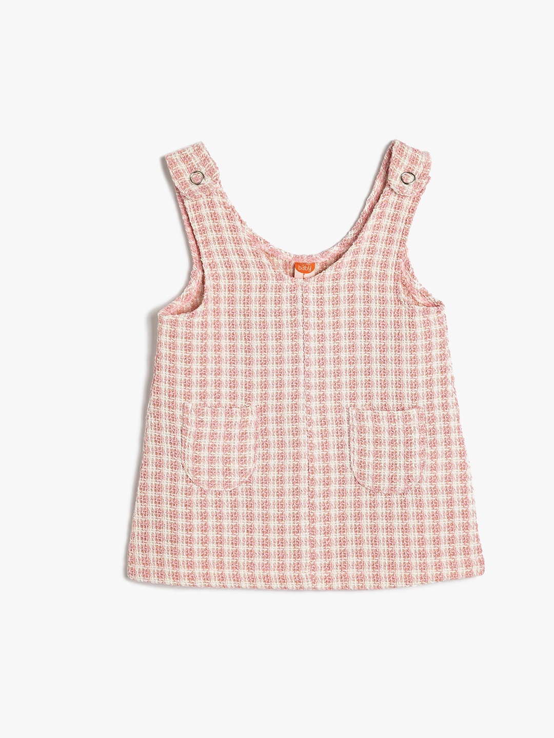 

Koton Checked A-Line Dress, Beige