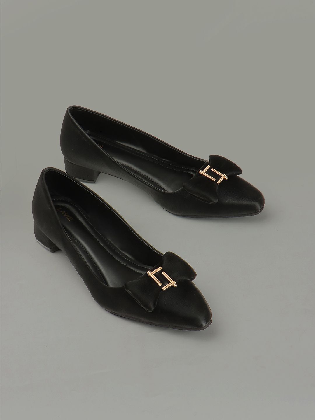 

Lavie Block Sandals with Buckles, Black