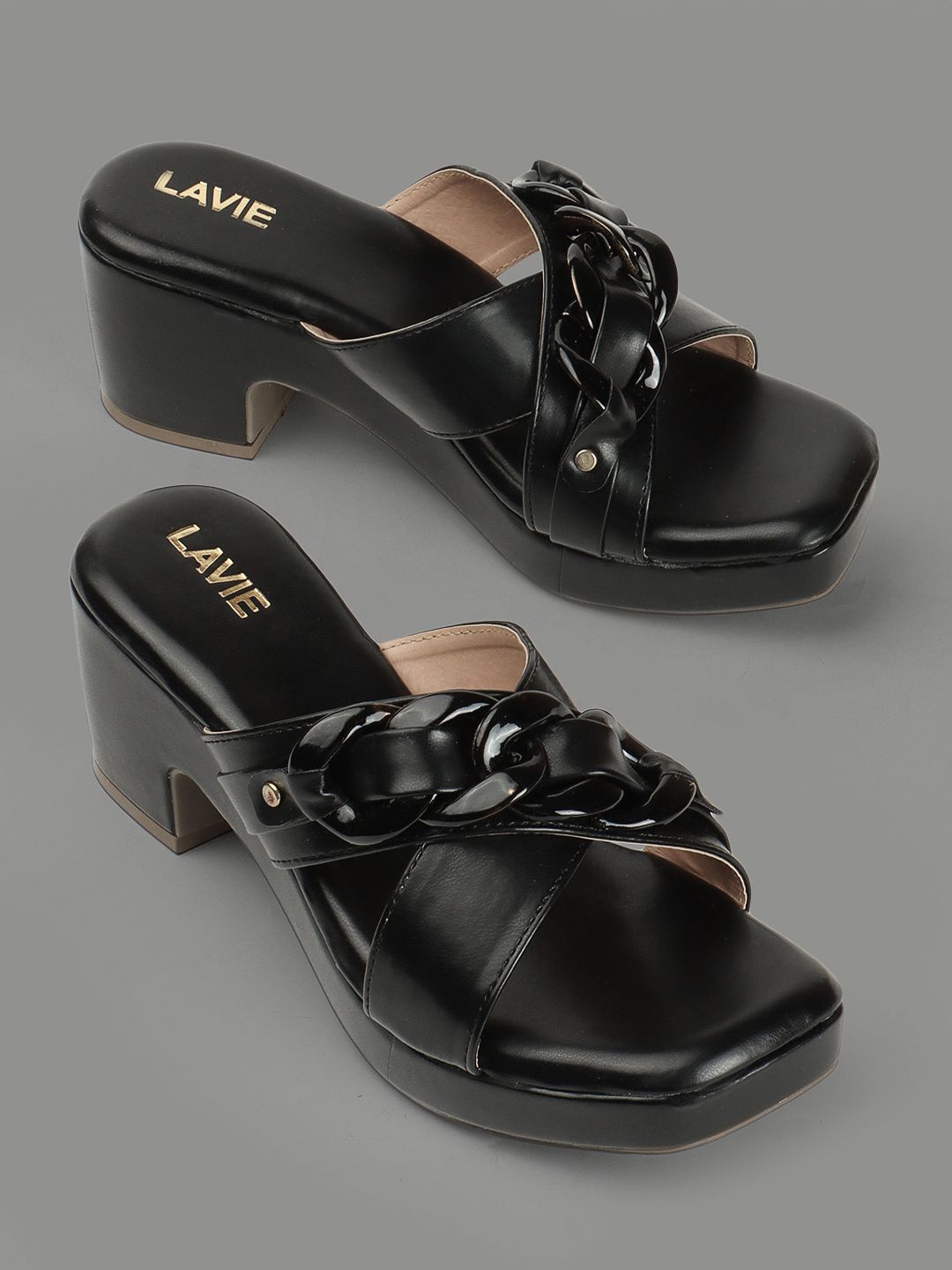 

Lavie Kitten Sandals with Tassels, Black